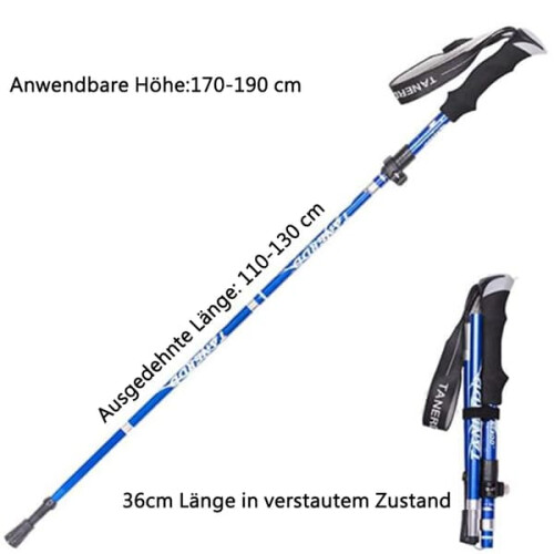 hiking poles foldable lightweight adjustable telescopic 1