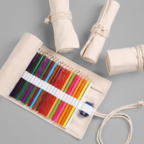 Pencil Case Rolling Bag for Colored Pencils 48 Slots 1