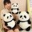 Pluche panda, superzacht, 30 cm 6