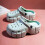 Kids' cartoon clogs light blue size 14.5 4