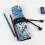 Pencil Case Organizer for Colored Pencils and Brushes Blue 3