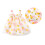Kleinkind Mädchen Baumwolltüllkleid mit Blumenmuster, Gelb, Größe 1