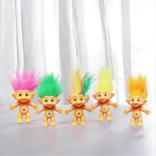 Troll Doll Figurine Colored Long Hair 10cm 1