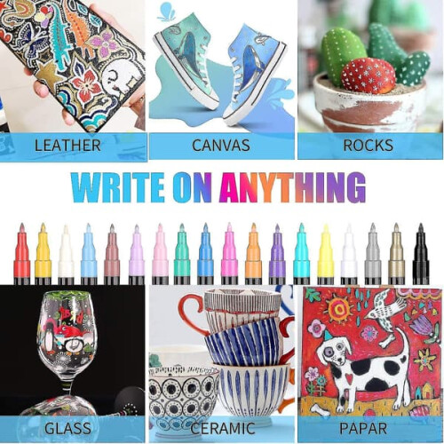 Acrylic Paint Pens for Crafts 18 Colors 2