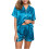 Women's silk satin pajama set two-piece 3