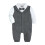 Baby Mädchen Baumwoll-Strampler-Set mit Schleife, 6-9 Monate 1