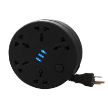 Výsuvný prodlužovací kabel s 5 zásuvkami a 3 USB porty