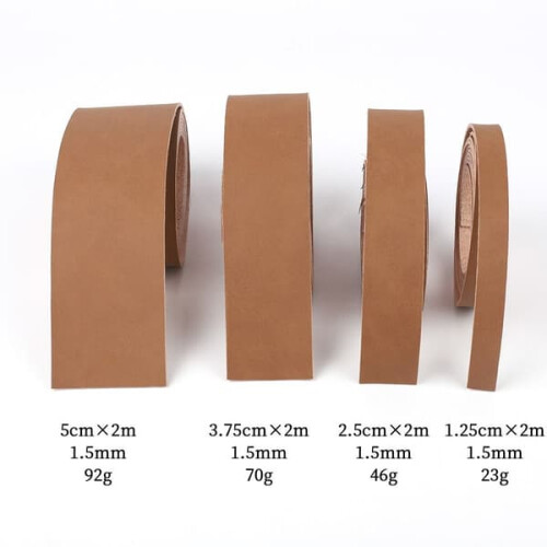 Leather strap brown 2.5 cm 1