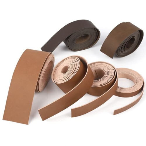 Leather strap brown 2.5 cm 2