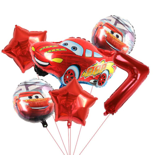 Lightning McQueen aluminum balloons set 6 pcs 1