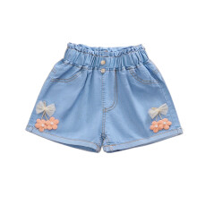 Pigershorts med blomsterdetalje, størrelse 4-12
