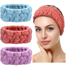 Spa-Stirnband für Damen, Frottee, 3-teilig