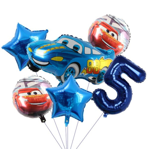 Lightning McQueen aluminum balloons set 6 pcs 1