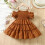 Robe tutu marron pour petites filles de 18 à 24 mois 1