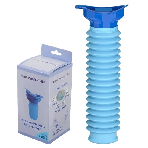 Bærbar nødurinal 750 ml justerbar