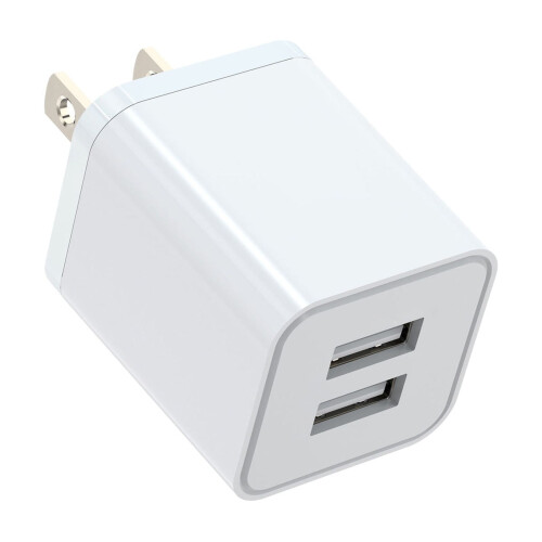 USB-Wandladegerät 5V 2,4A Klappstecker 2er-Pack