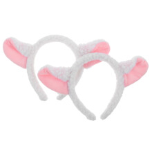 Lamb Ear Headband White2Pack