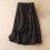 Dame A-formet bomuldshalvnederdel, sort, XL 1