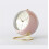 Retro Silent Alarm Clock with Night Light Pink 2