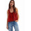 Boho-Crop-Top mit Bindeband vorne, ärmellos, aus Mesh-Chiffon, Größe S 1