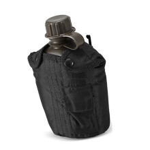 Militärfeldflasche für den Außenbereich, 1 Liter Wasserflasche mit Deckel