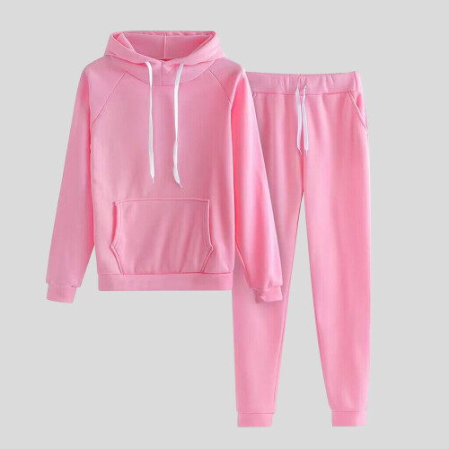 Dam träningsset med långärmad pullover och casual passform
