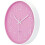 Pink Wall Clock Silent Quartz 30 cm with 3D Numbers 4