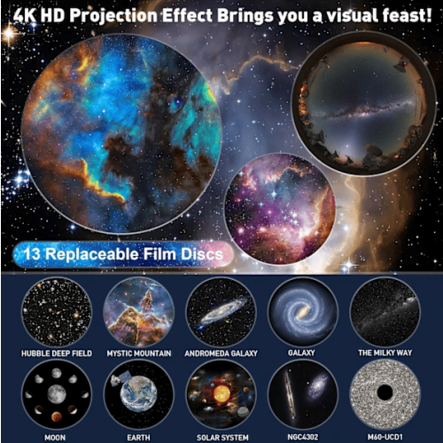 Sterrenhemelprojector Galaxy Plafond Nachtlampje 12 Discs 2