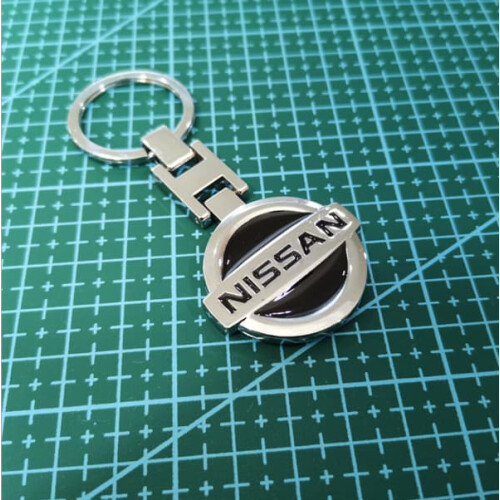 Nissan car key ring silver 1 piece 2