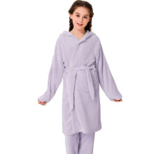 Pijamale Ediodpoh pentru copii, culoare coral cald, violet deschis, 11-12 ani