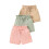 Ensemble d'été pour filles : short et haut décontractés 3 pièces 1