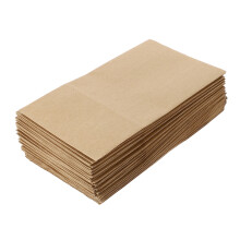 Ljusbruna förvaringspåsar av kraftpapper, miljövänliga, 100 st