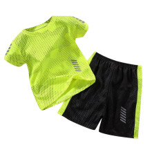 Set sport pentru copii cu uscare rapidă: maiou și pantaloni scurți din plasă,