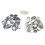 Metal button badge parts set 44mm 100 sets 7