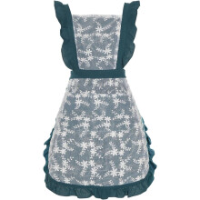Vestido delantal vintage para mujer con bolsillos