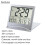 LCD desk clock with temperature display 3