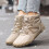 Botas de neve quentes, forradas e grossas, para homem e mulher. 1