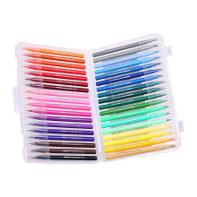 Set de pixuri acuarelă cu pensulă, 36 de culori