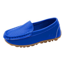 Toddler loafers blue soft casual dress shoes size35