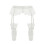 Ensemble porte-jarretelles et bas cuissardes blancs, taille M 1