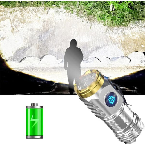 Mini LED flashlight super power waterproof 2 pcs 1