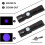 UV Flashlight 395nm USB Rechargeable Black 6