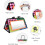 Kids' Abdominal Mat with Mirror Black and White 1pc 5