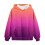 Moletom feminino oversized com degradê, modelagem solta, tamanhos 2 a 13. 3