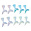 Resin Fish Tail Charms Shiny Colorful10pcs 1