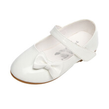 Mädchen-Freizeitschuhe aus Leder, weiß, Größe 36