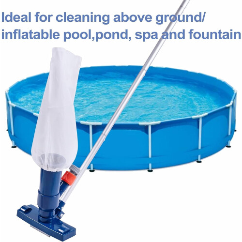 Hand-Poolsauger mit Bürste für Aufstellpools1