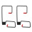 Viskerfjederpar til bilrude 9,6 x 6,3 x 3,8 cm 1