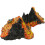 Vulkaanmodel beeldje plastic landschapsdecoratie 2 stuks 1