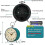 Analog Alarm Clock with Night Light and Snooze Function 2
